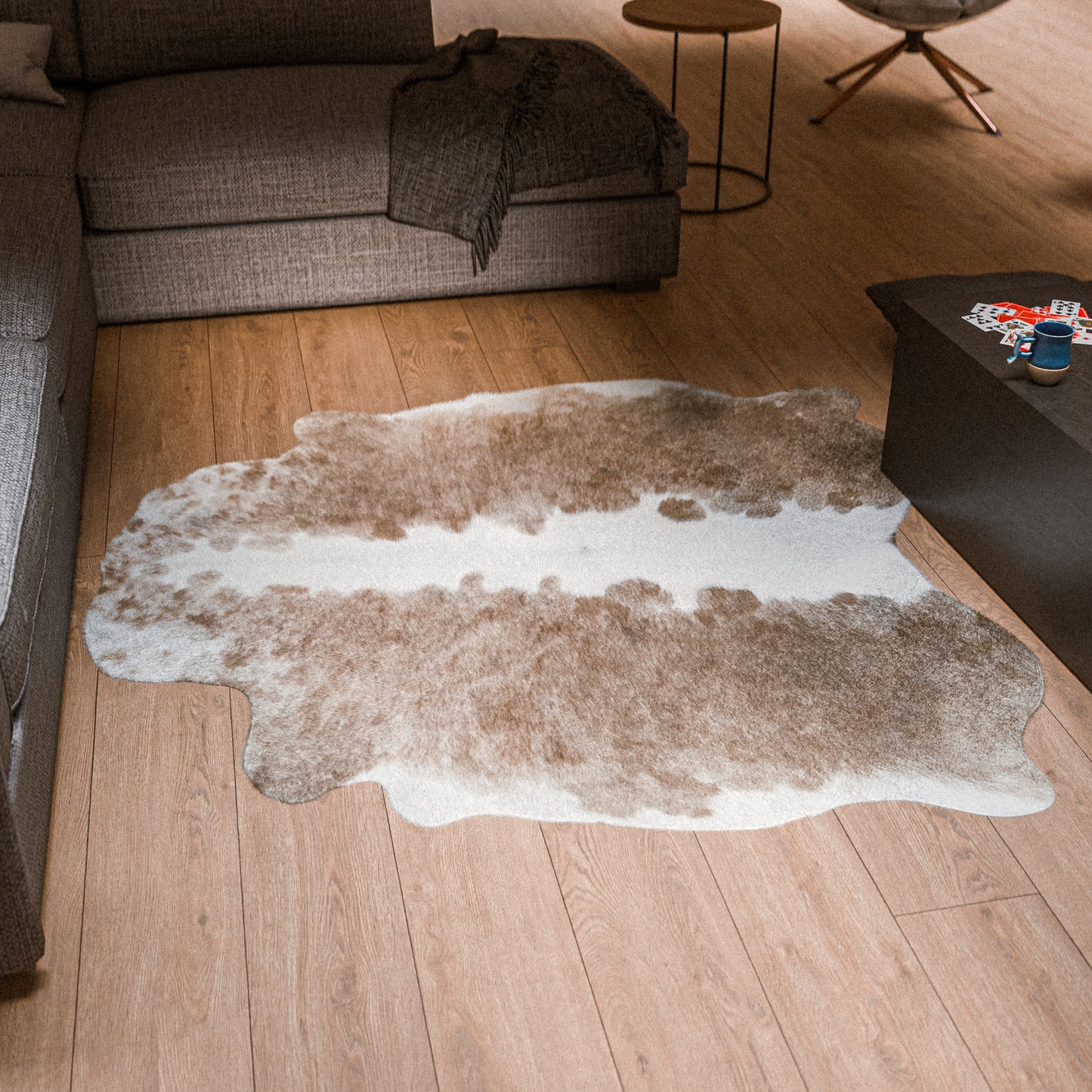 Light Caramel Cowhide Rug #A041 by Hide Hoof