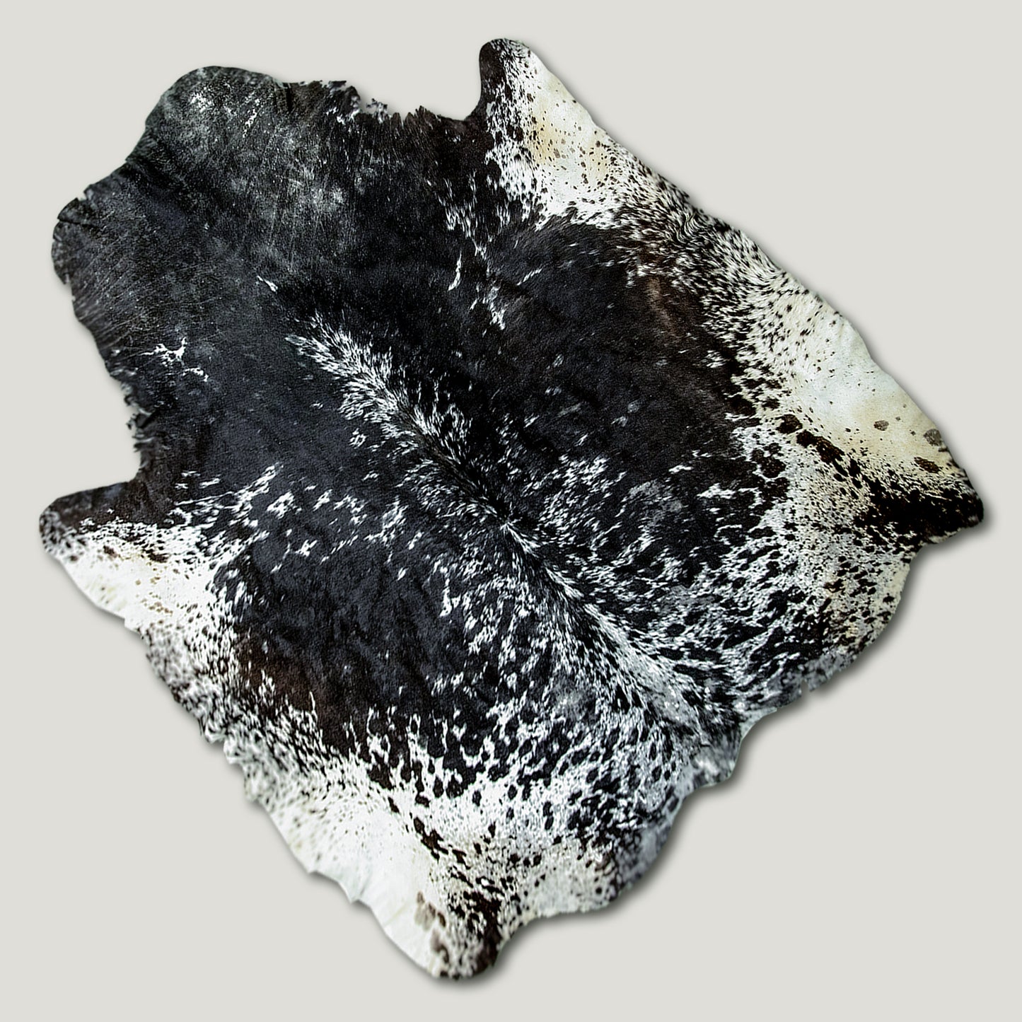 Speckled Dark & White Cowhide Rug #A037 by Hide Hoof