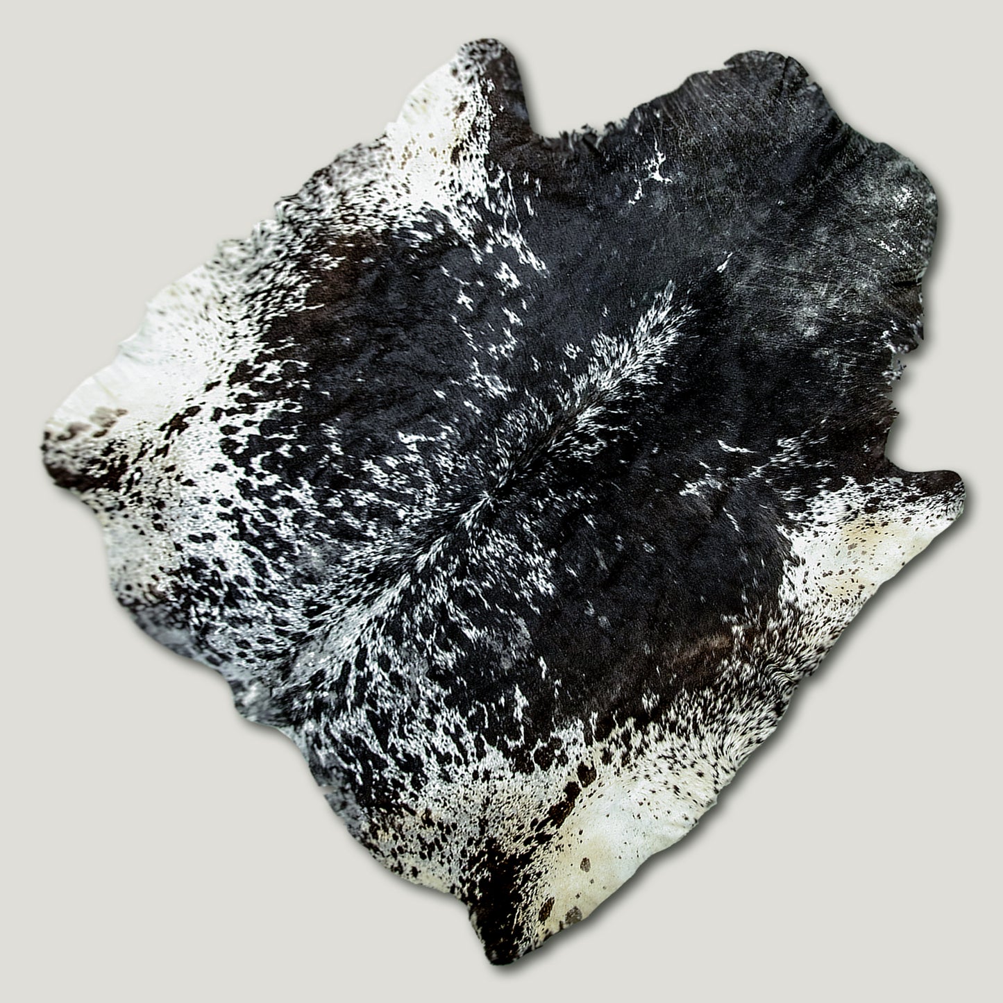 Speckled Dark & White Cowhide Rug #A037 by Hide Hoof