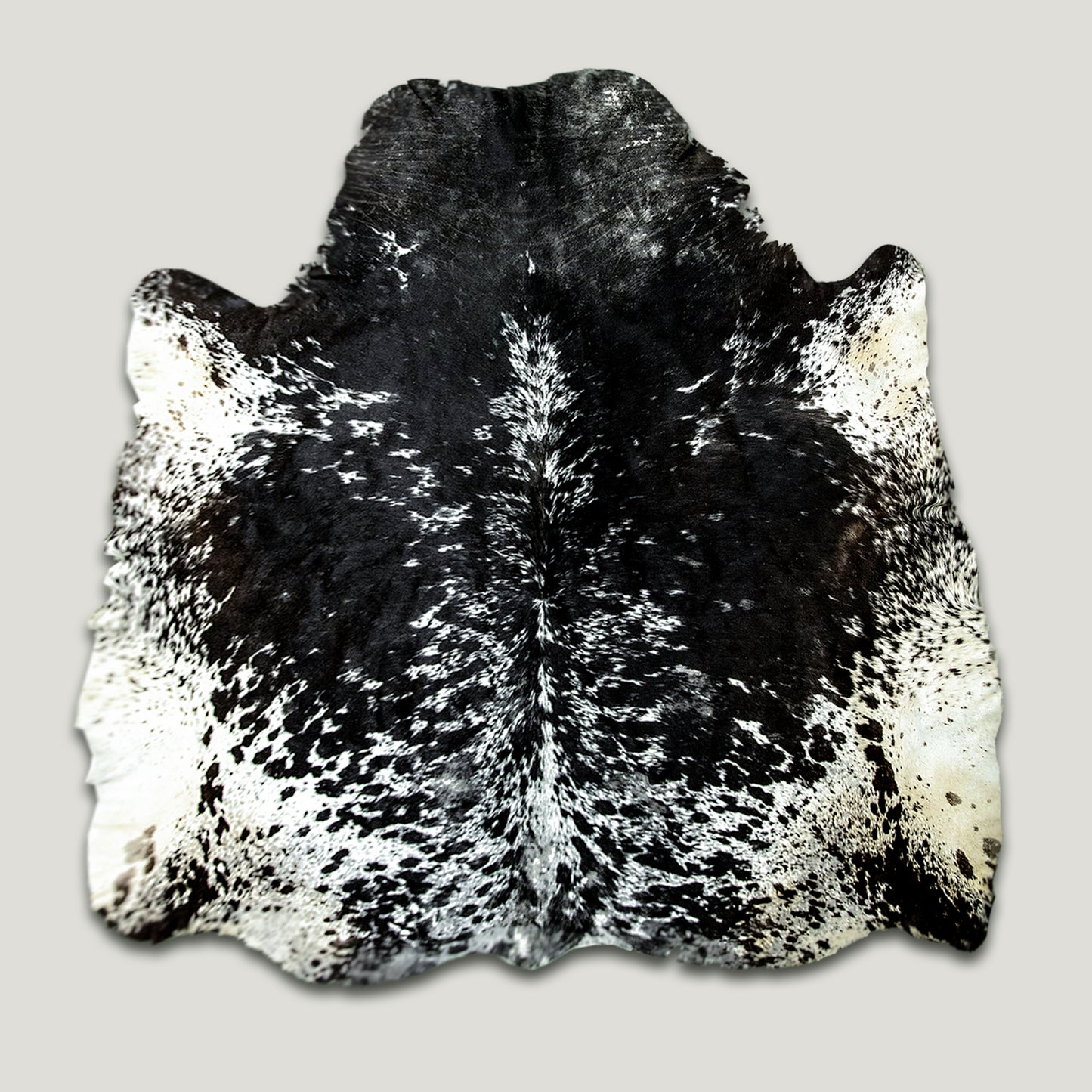 Speckled Dark & White Cowhide Rug #A037 by Hide Hoof