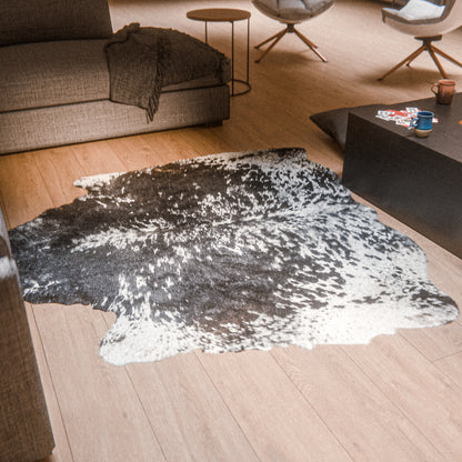 Speckled Dark & White Cowhide Rug #A037 by Hide Hoof