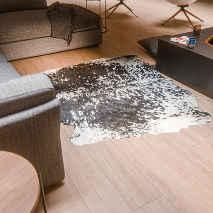 Speckled Dark & White Cowhide Rug #A037 by Hide Hoof