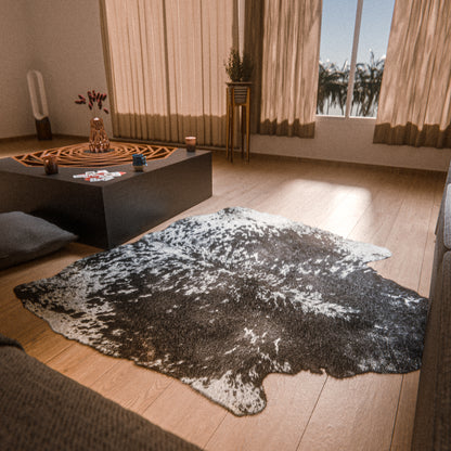 Speckled Dark & White Cowhide Rug #A037 by Hide Hoof