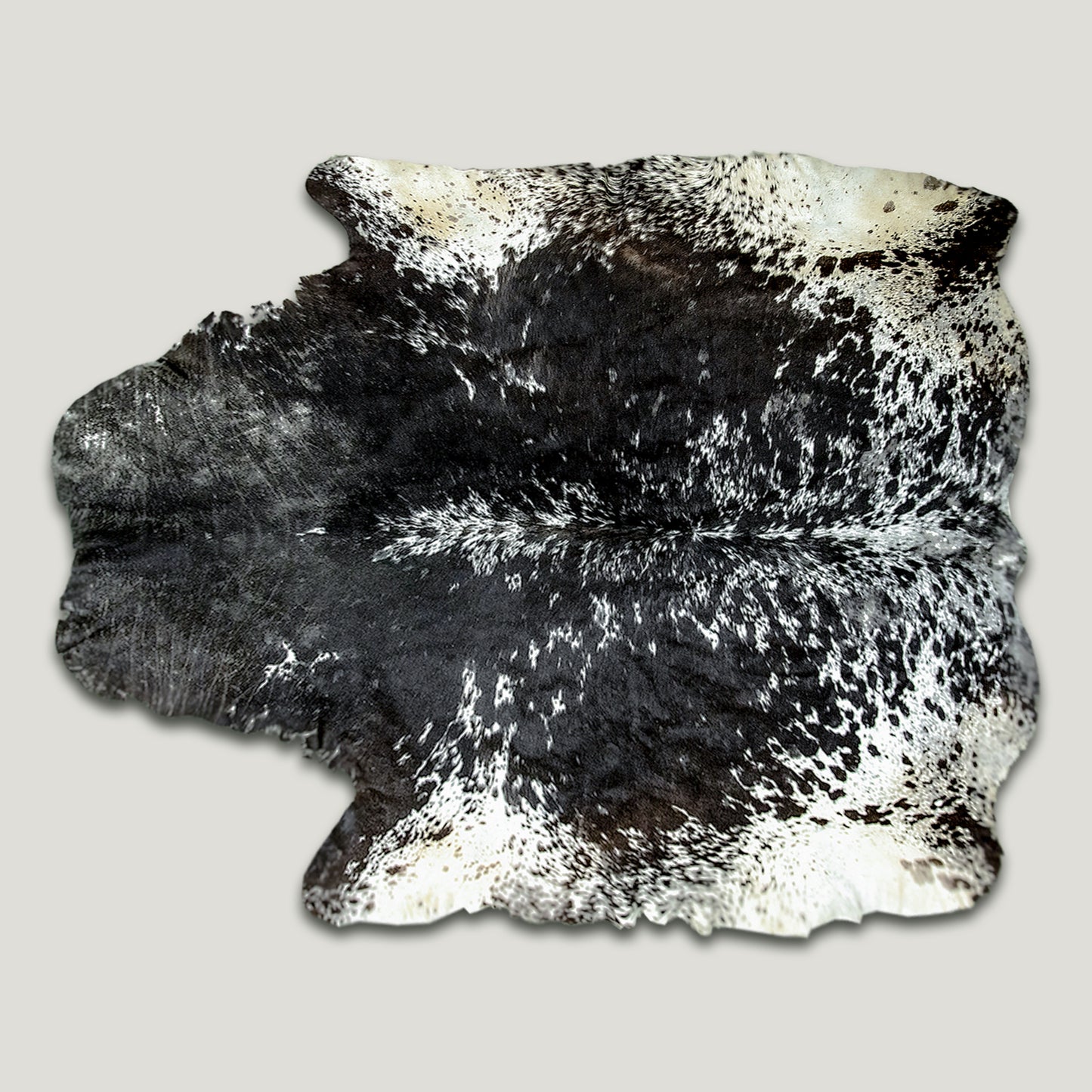 Speckled Dark & White Cowhide Rug #A037 by Hide Hoof