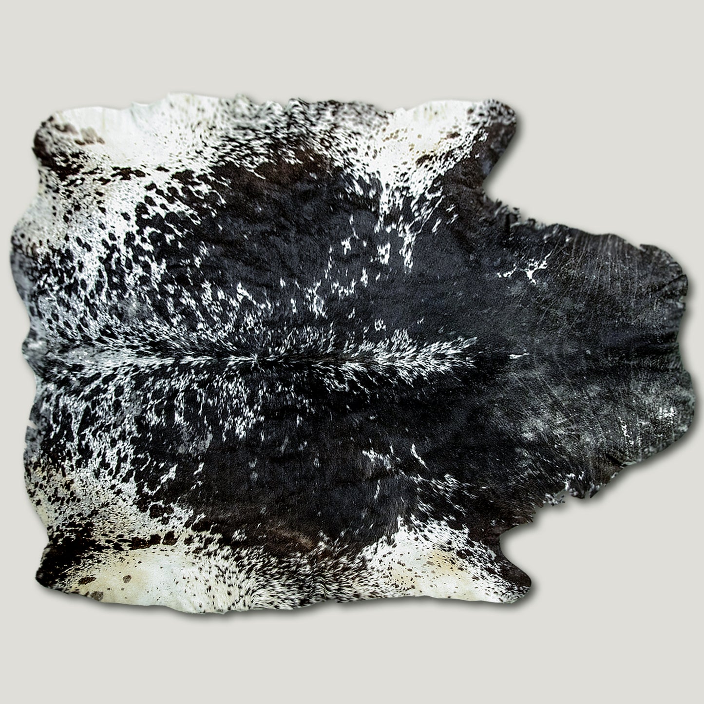 Speckled Dark & White Cowhide Rug #A037 by Hide Hoof