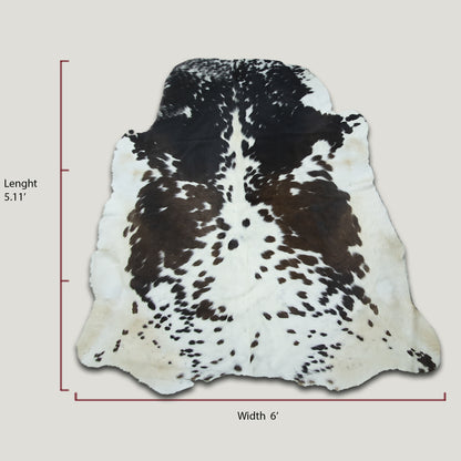 Speckled Tricolor Cowhide Rug #A038 by Hide Hoof