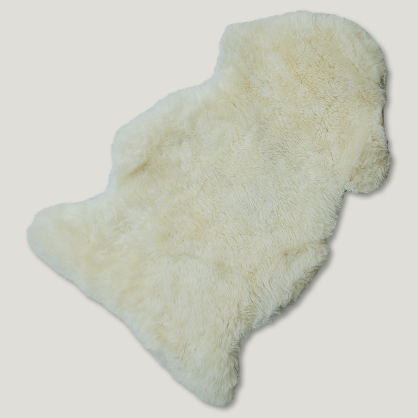 Linen Furry Sheepskin Rug #A203 by Hide Hoof