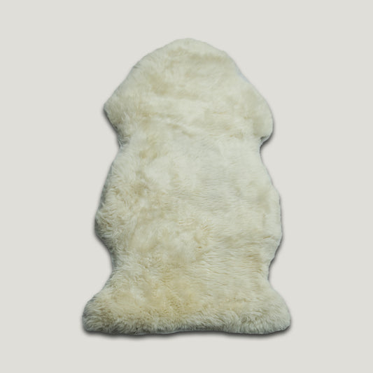 Linen Furry Sheepskin Rug #A203 by Hide Hoof