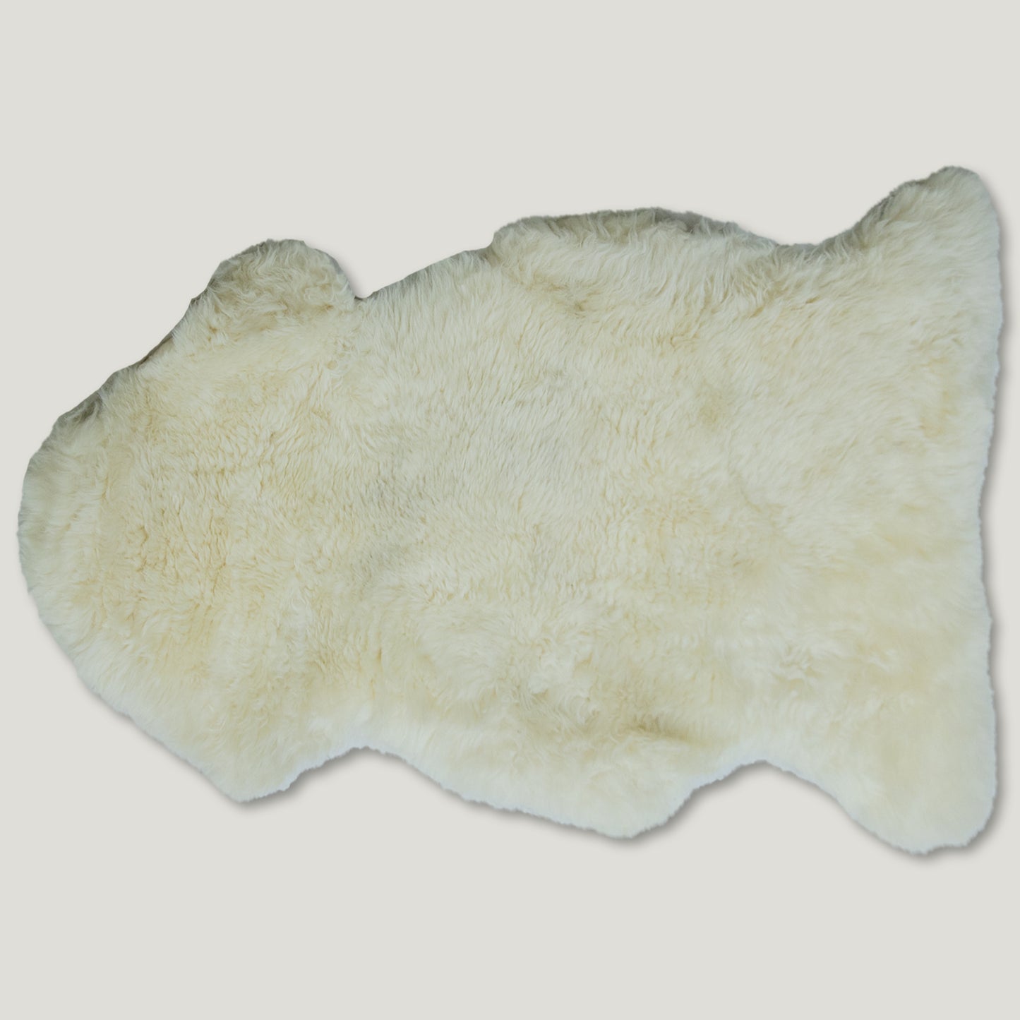 Linen Furry Sheepskin Rug #A203 by Hide Hoof