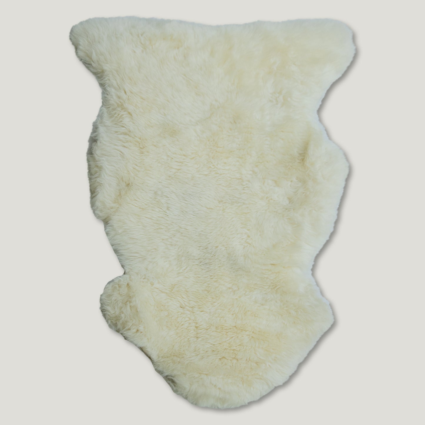 Linen Furry Sheepskin Rug #A203 by Hide Hoof