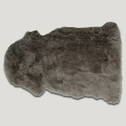 Dark Brown Furry Sheepskin Rug #A202 by Hide Hoof