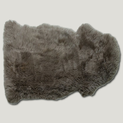 Dark Brown Furry Sheepskin Rug #A202 by Hide Hoof