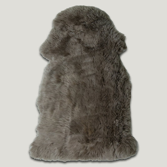 Dark Brown Furry Sheepskin Rug #A202 by Hide Hoof