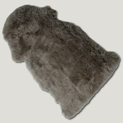 Dark Brown Furry Sheepskin Rug #A202 by Hide Hoof