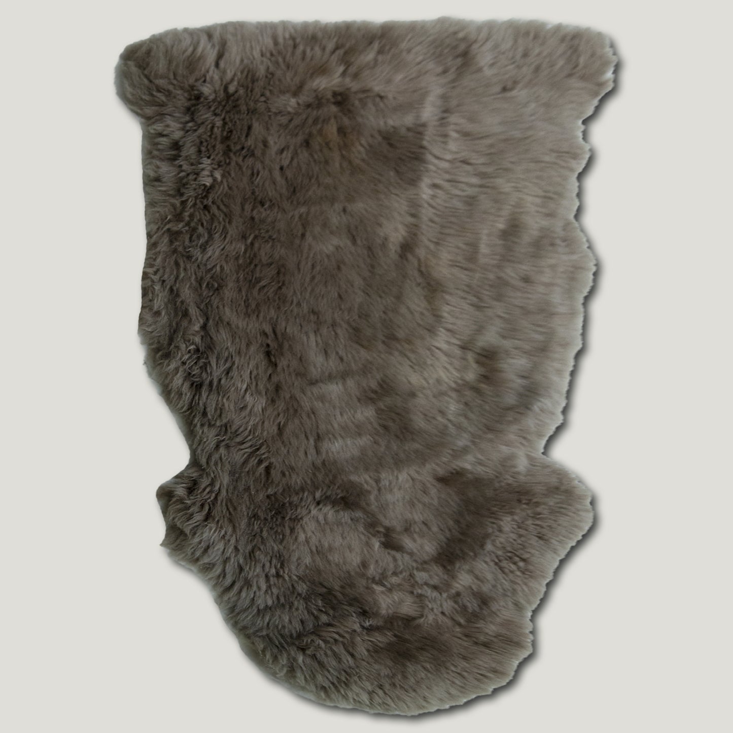 Dark Brown Furry Sheepskin Rug #A202 by Hide Hoof