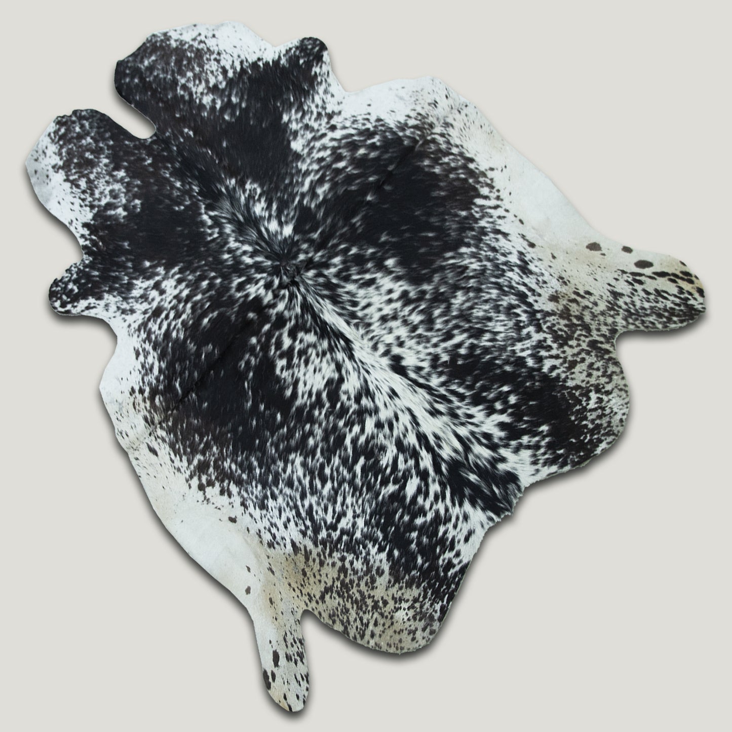 Speckled Dark & White Cowhide Rug #A024 by Hide Hoof