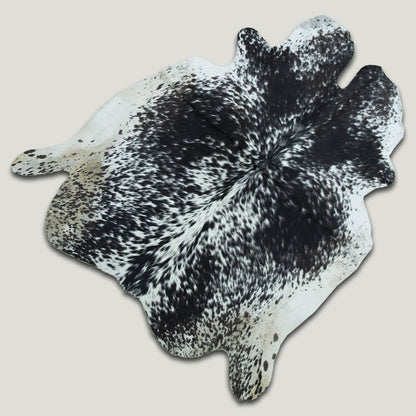 Speckled Dark & White Cowhide Rug #A024 by Hide Hoof