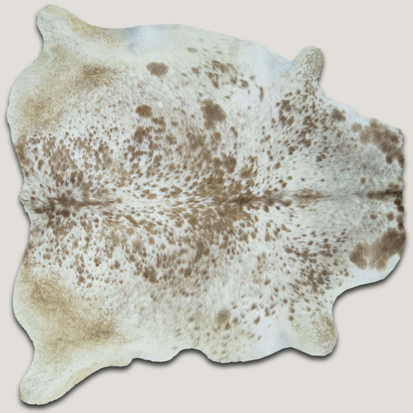 Speckled White & Caramel Brown Cowhide Rug #A025 by Hide Hoof