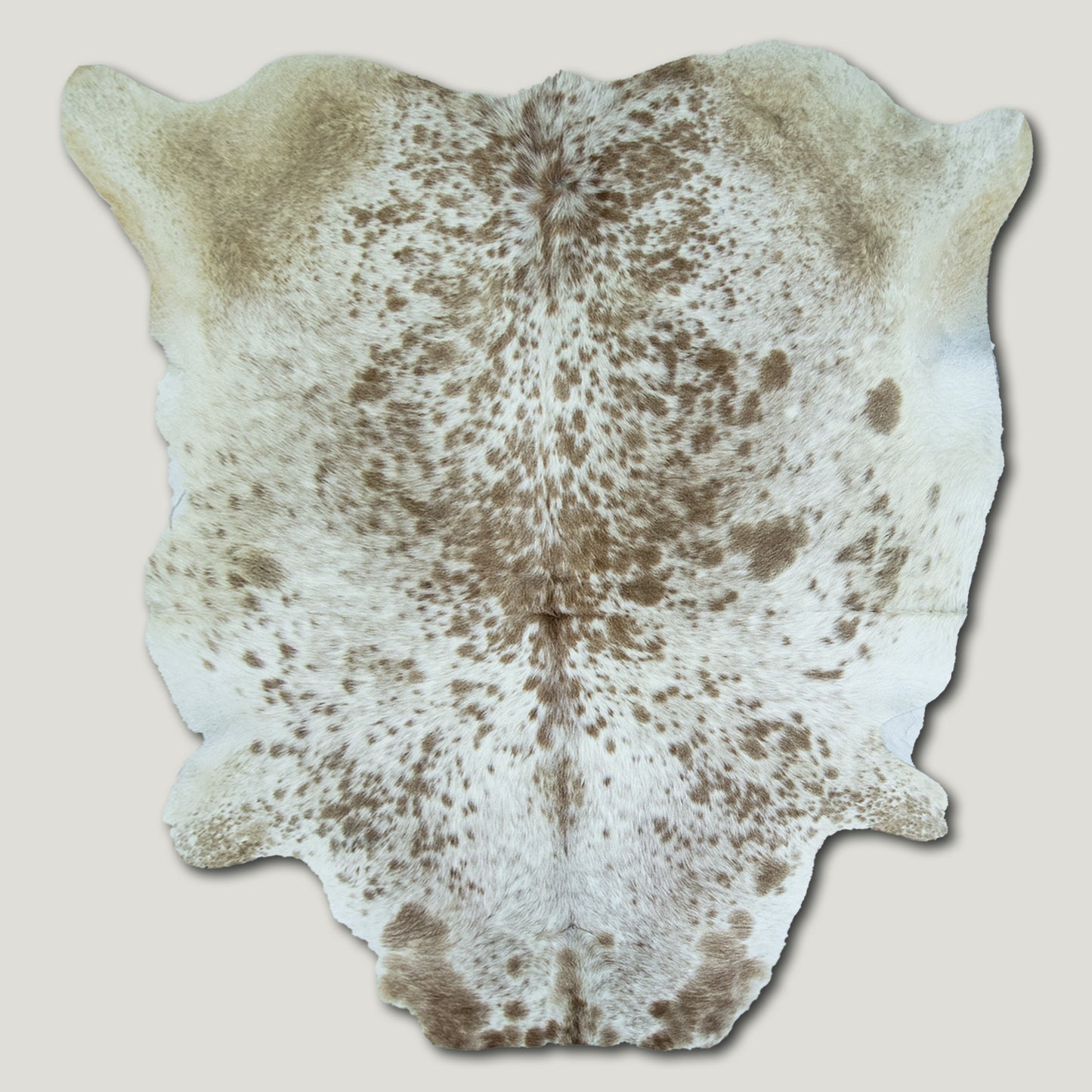 Speckled White & Caramel Brown Cowhide Rug #A025 by Hide Hoof