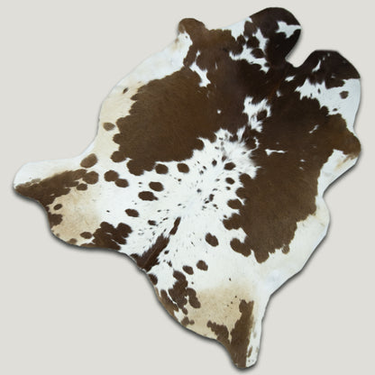 Chocolate and White Cowhide Rug #A026 by Hide Hoof