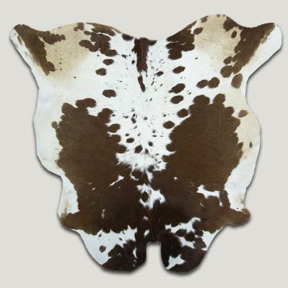 Chocolate and White Cowhide Rug #A026 by Hide Hoof