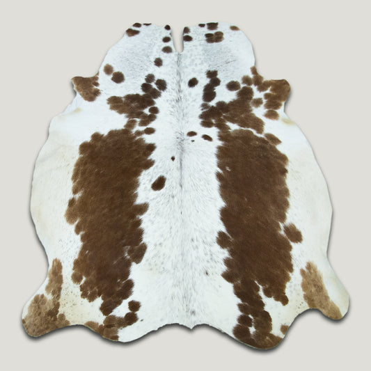 Light Brown & White Cowhide Rug #A027 by Hide Hoof