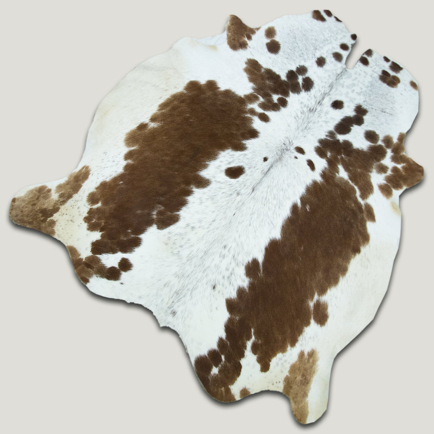 Light Brown & White Cowhide Rug #A027 by Hide Hoof