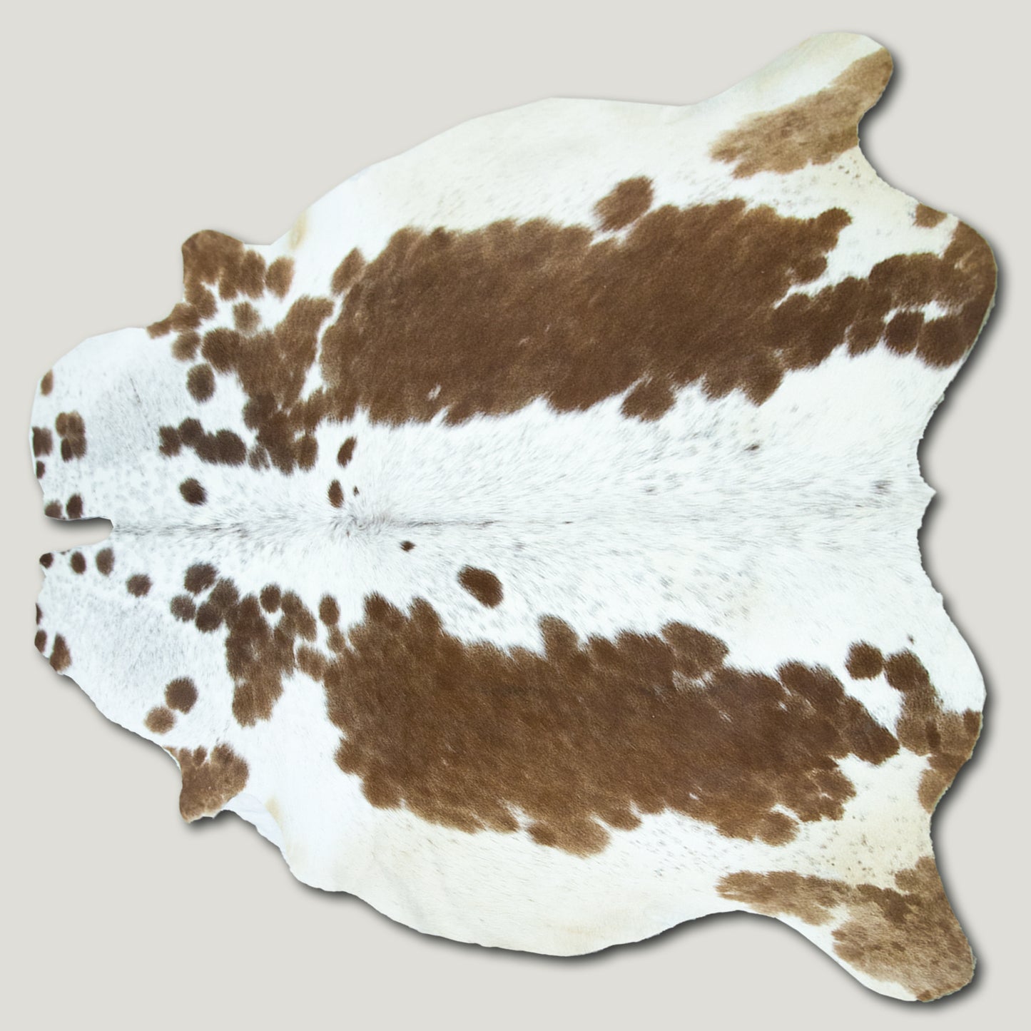 Light Brown & White Cowhide Rug #A027 by Hide Hoof