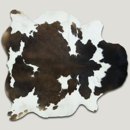 Chocolate and White Cowhide Rug #A028 by Hide Hoof