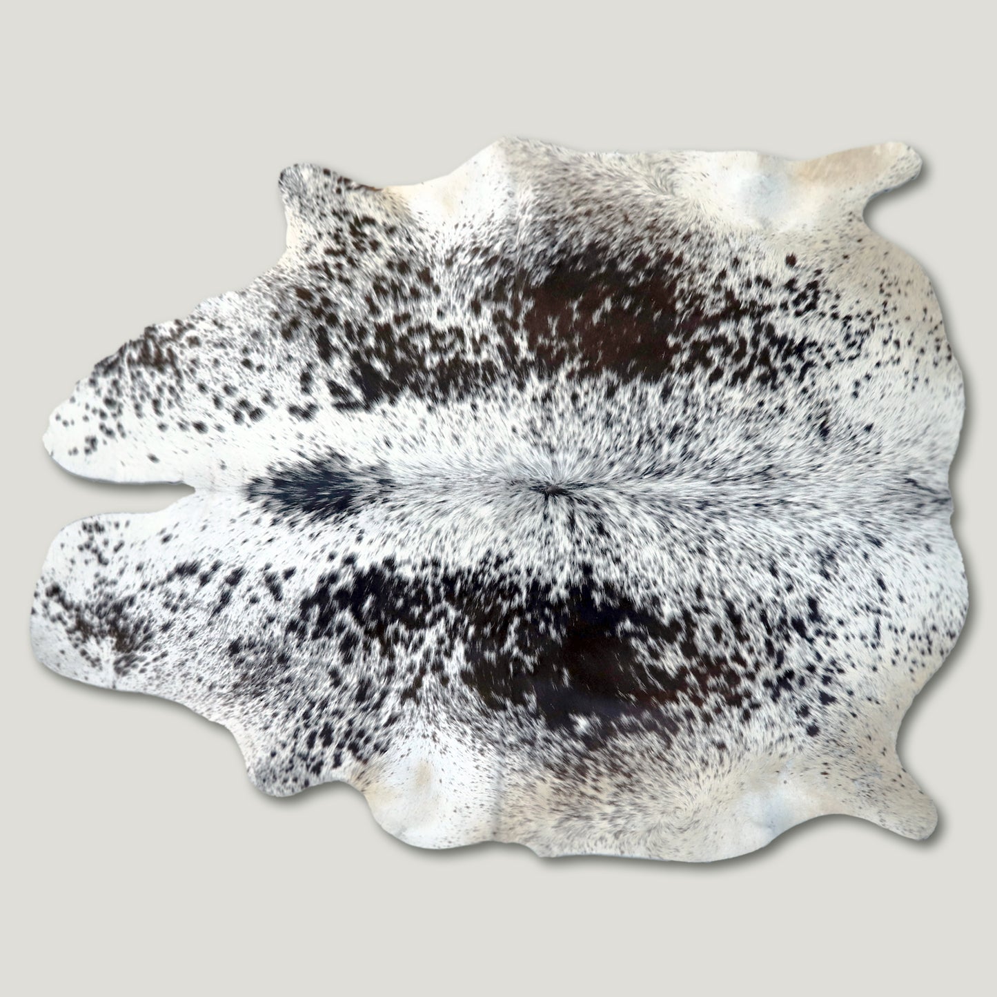 Speckled Dark & White Cowhide Rug #A029 by Hide Hoof