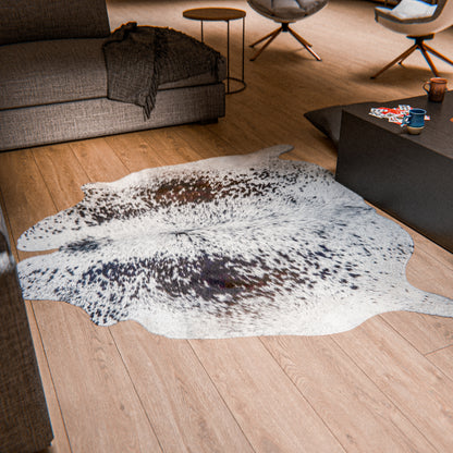 Speckled Dark & White Cowhide Rug #A029 by Hide Hoof