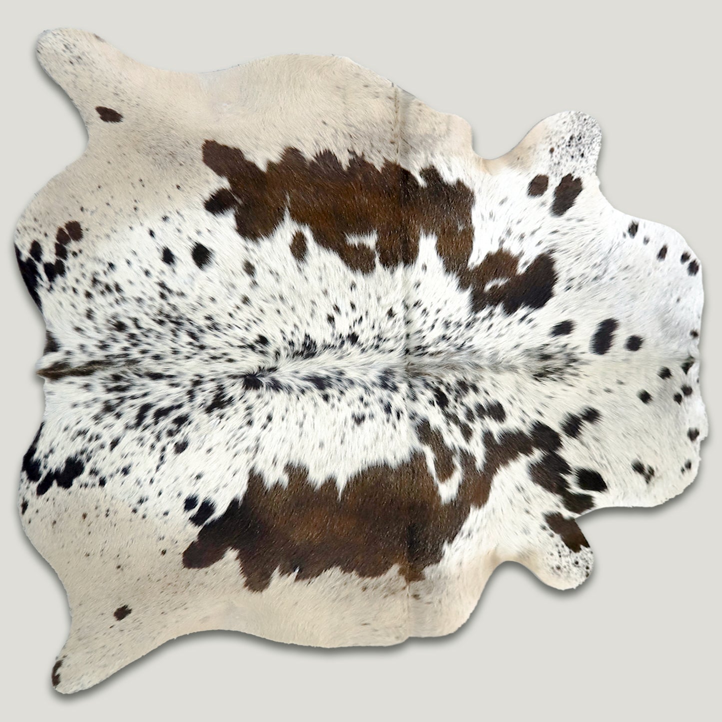 Speckled Brown & White Cowhide Rug #A030 by Hide Hoof