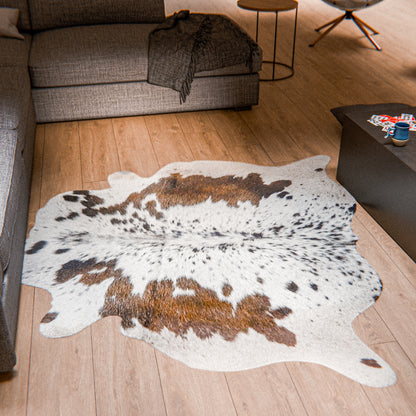 Speckled Brown & White Cowhide Rug #A030 by Hide Hoof