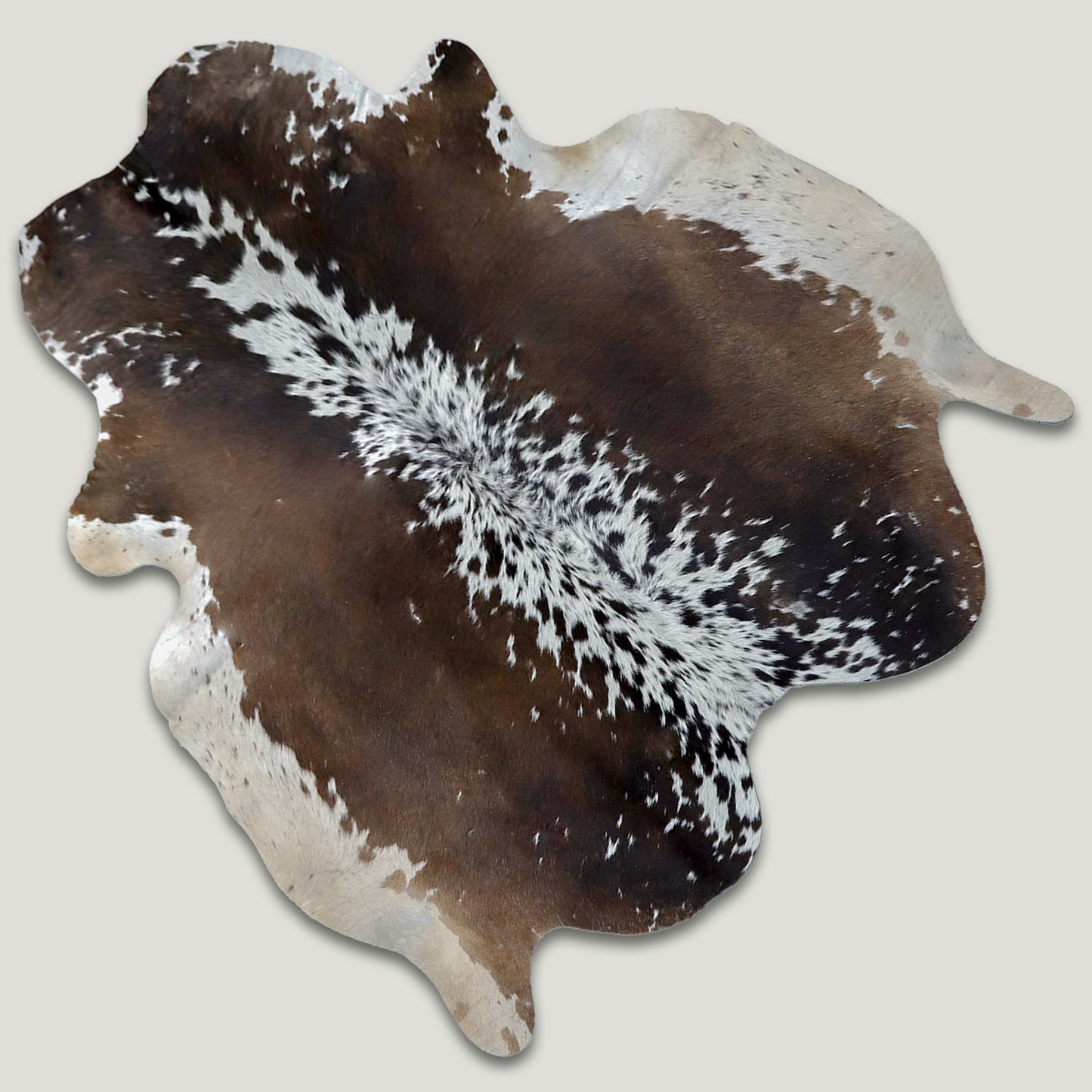 Speckled Chocolate & White Cowhide Rug #A032 by Hide Hoof