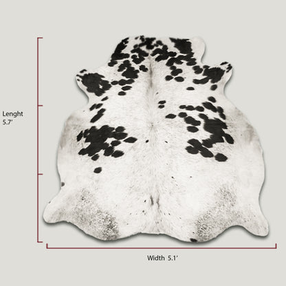 Black & White Cowhide Rug #A034 by Hide Hoof