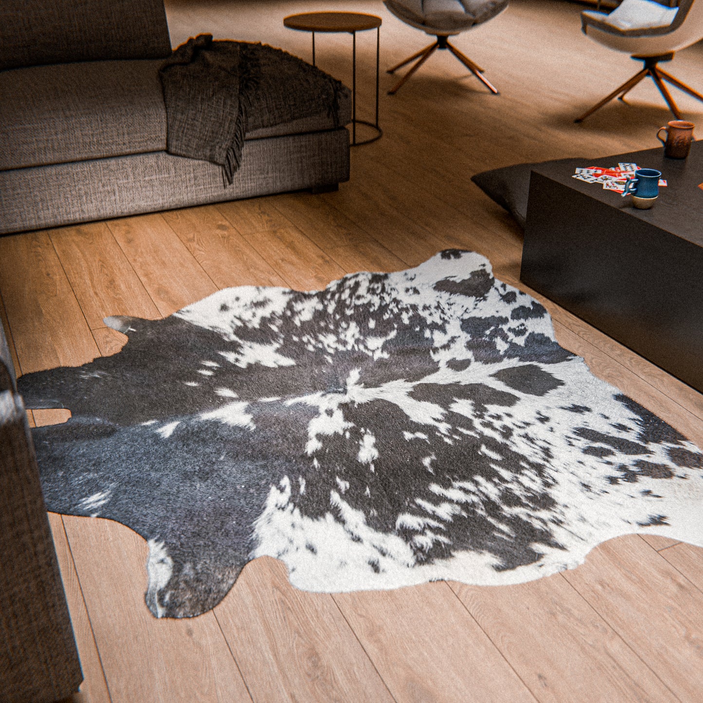 Tricolor Cowhide Rug #A040 by Hide Hoof