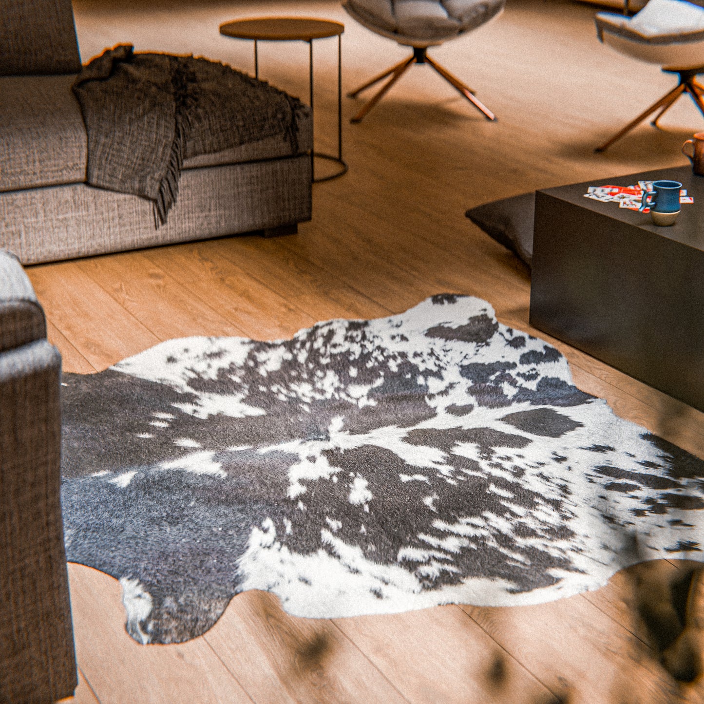 Tricolor Cowhide Rug #A040 by Hide Hoof