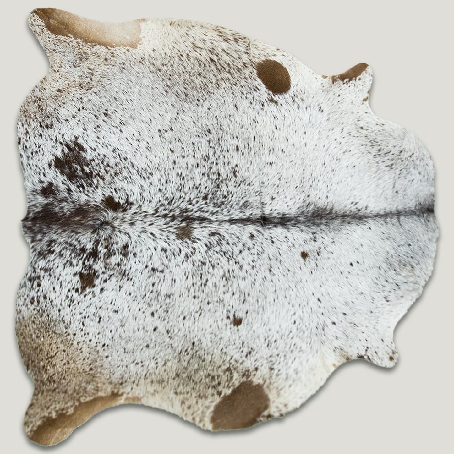 Speckled Brown & White Cowhide Rug #A011 by Hide Hoof