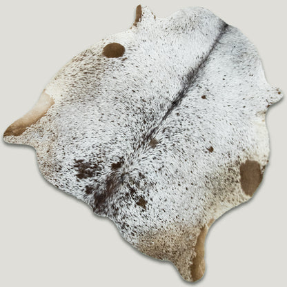 Speckled Brown & White Cowhide Rug #A011 by Hide Hoof