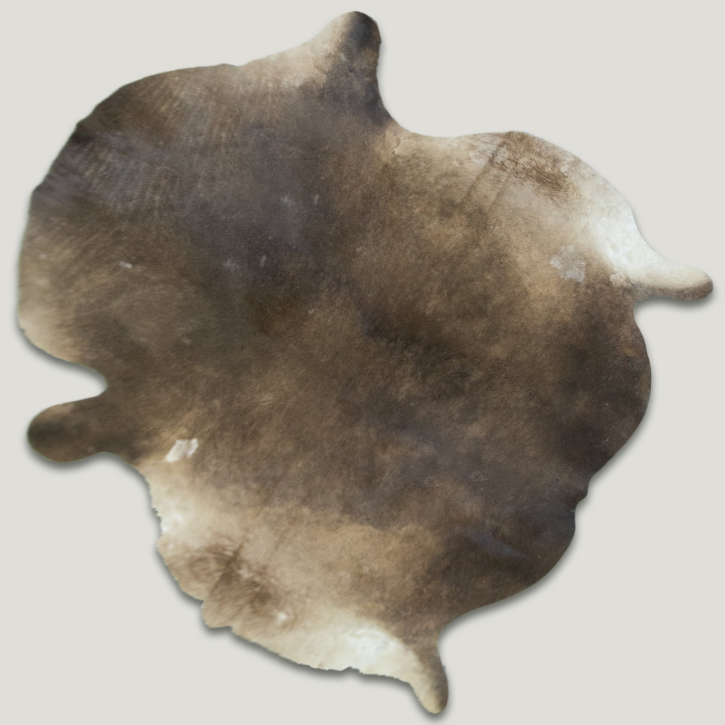 Warm Brown & White Cowhide Rug #A015 by Hide Hoof