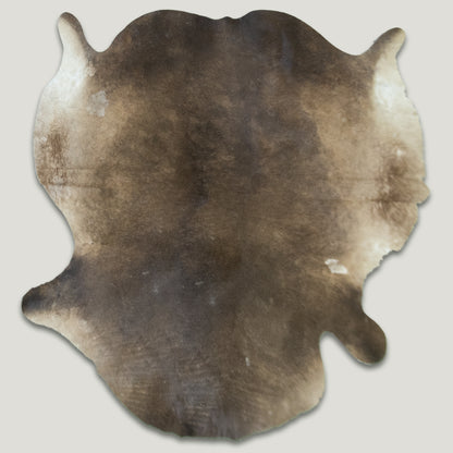 Warm Brown & White Cowhide Rug #A015 by Hide Hoof