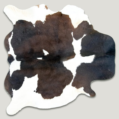 Chocolate and White Cowhide Rug #A018 by Hide Hoof