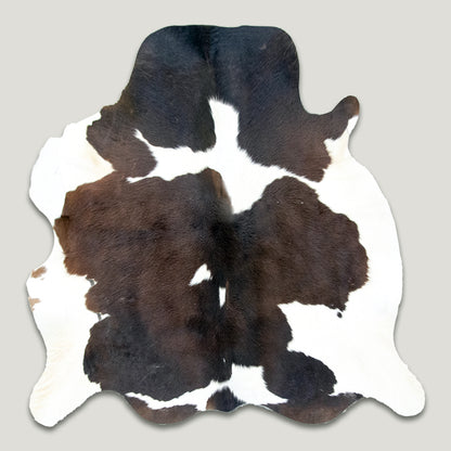 Chocolate and White Cowhide Rug #A018 by Hide Hoof