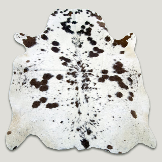 Speckled Brown Dark & White Cowhide Rug #A022 by Hide Hoof