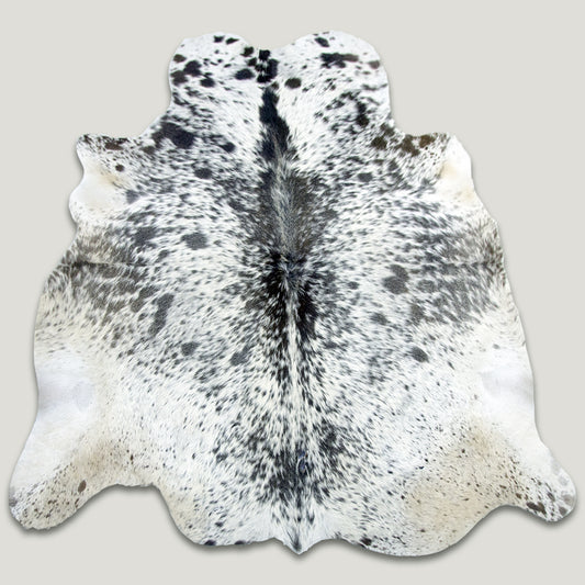 Speckled Dark & White Cowhide Rug #A023 by Hide Hoof