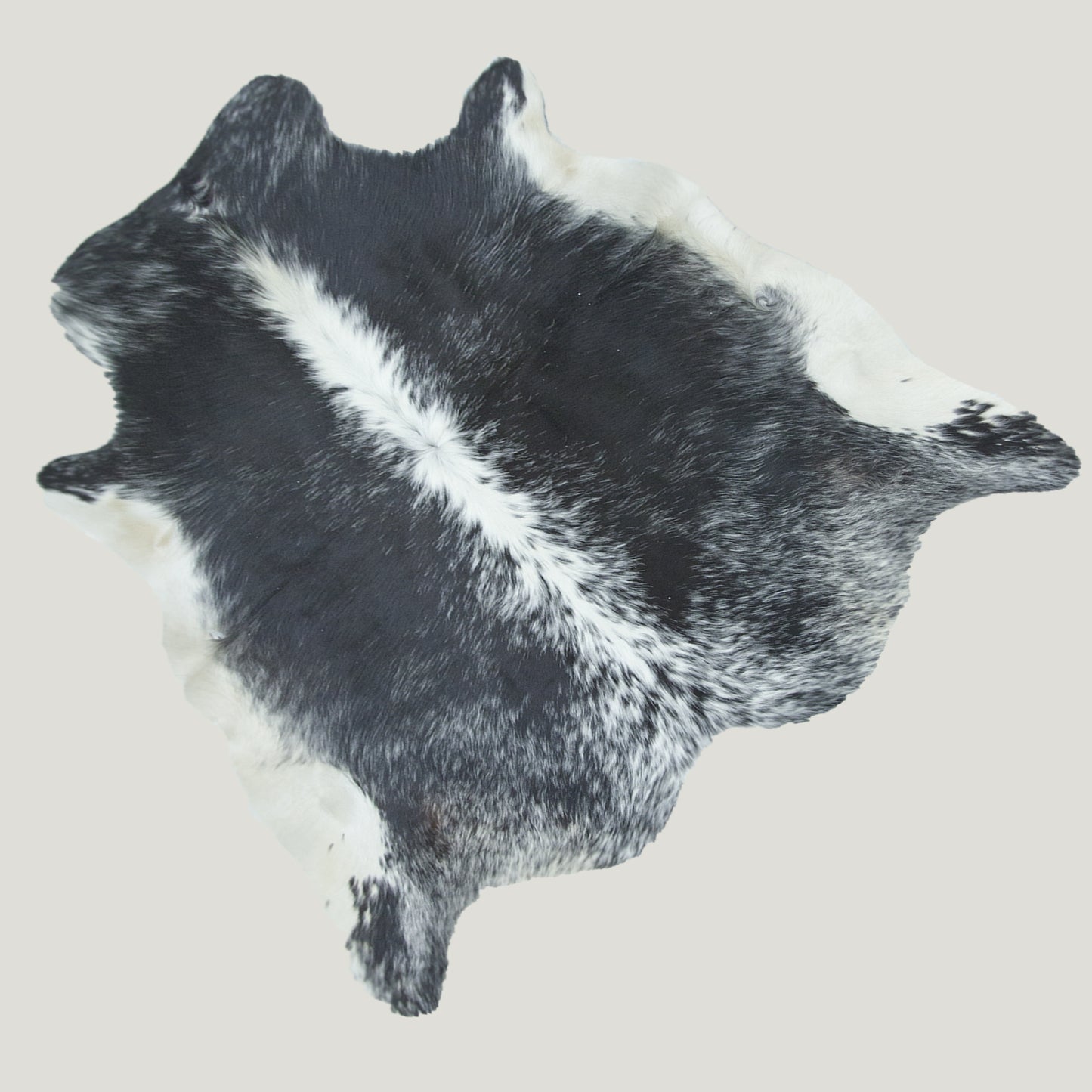 Speckled Black & White Cowhide Rug #A036 by Hide Hoof