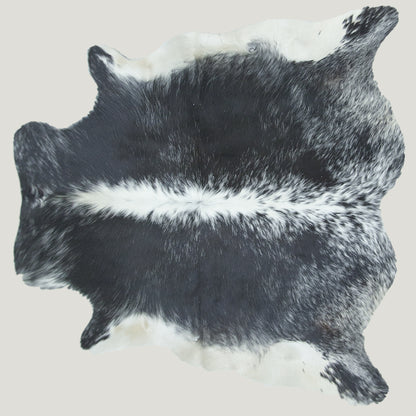 Speckled Black & White Cowhide Rug #A036 by Hide Hoof