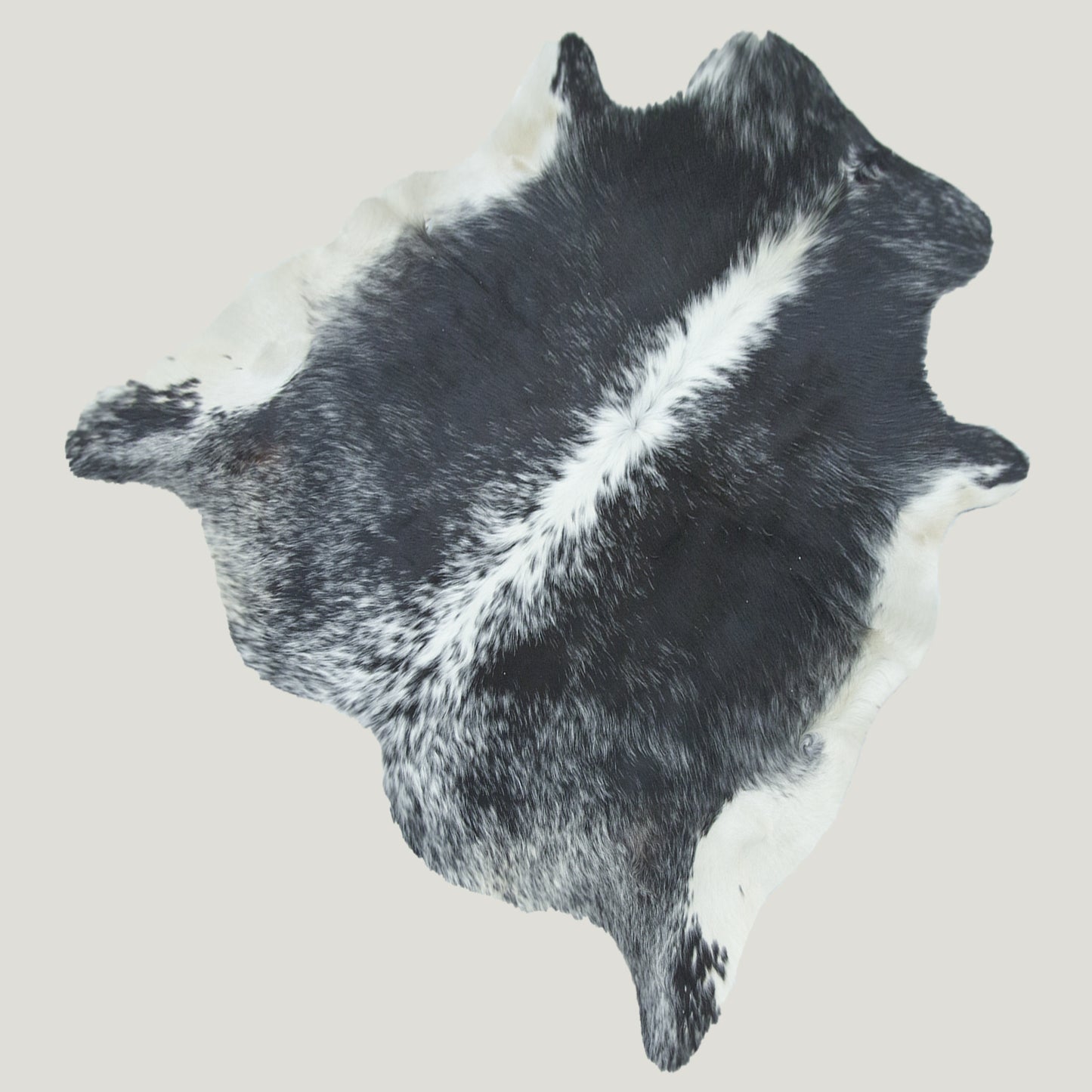 Speckled Black & White Cowhide Rug #A036 by Hide Hoof