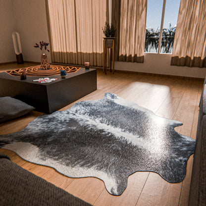 Speckled Black & White Cowhide Rug #A036 by Hide Hoof