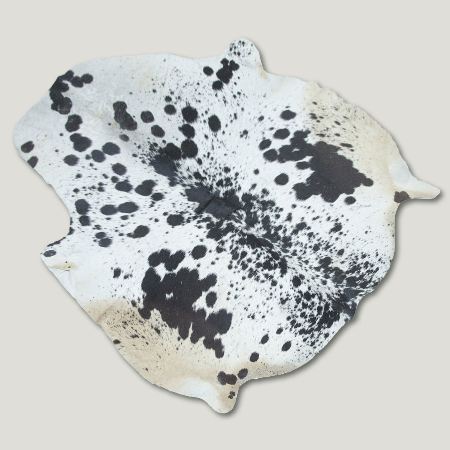 Black and White Cowhide Rug #A001 by Hide Hoof